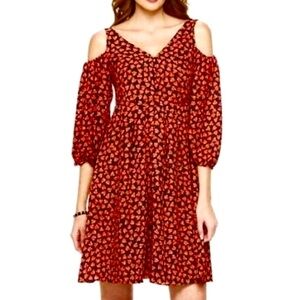 Disney Alice Wonderland cold shoulder heart dress L